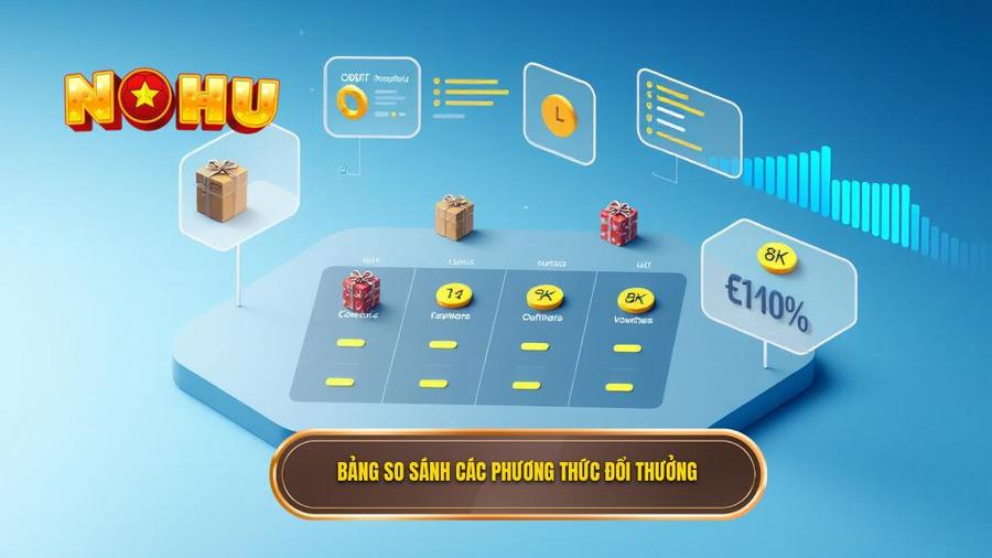  Bảng so sánh các phương thức đổi thưởng